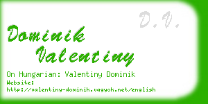 dominik valentiny business card